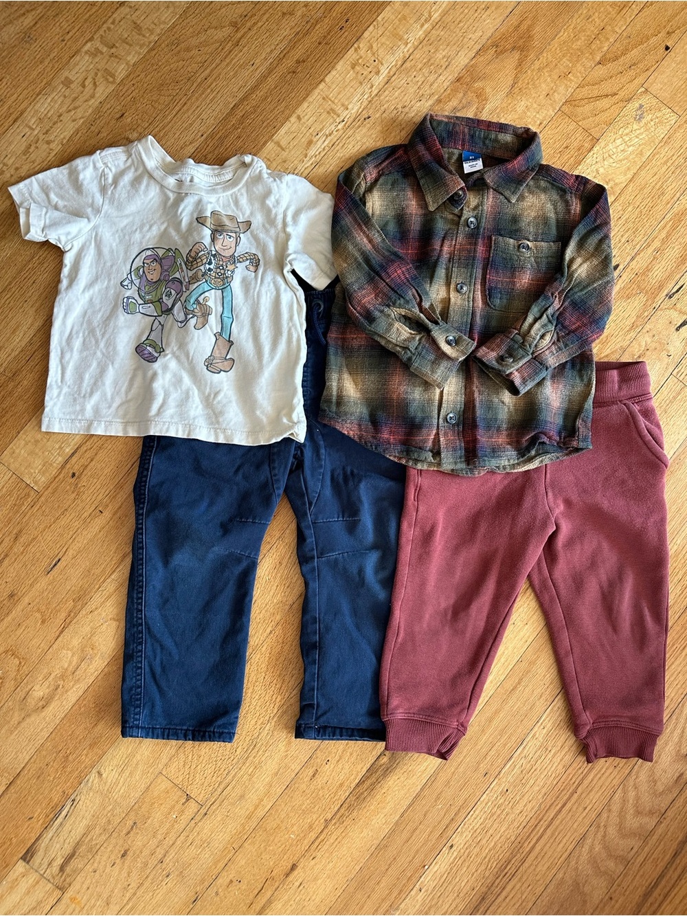 Boys 2T Fall Winter Bundle Disney Toy Story Old Navy 4pc